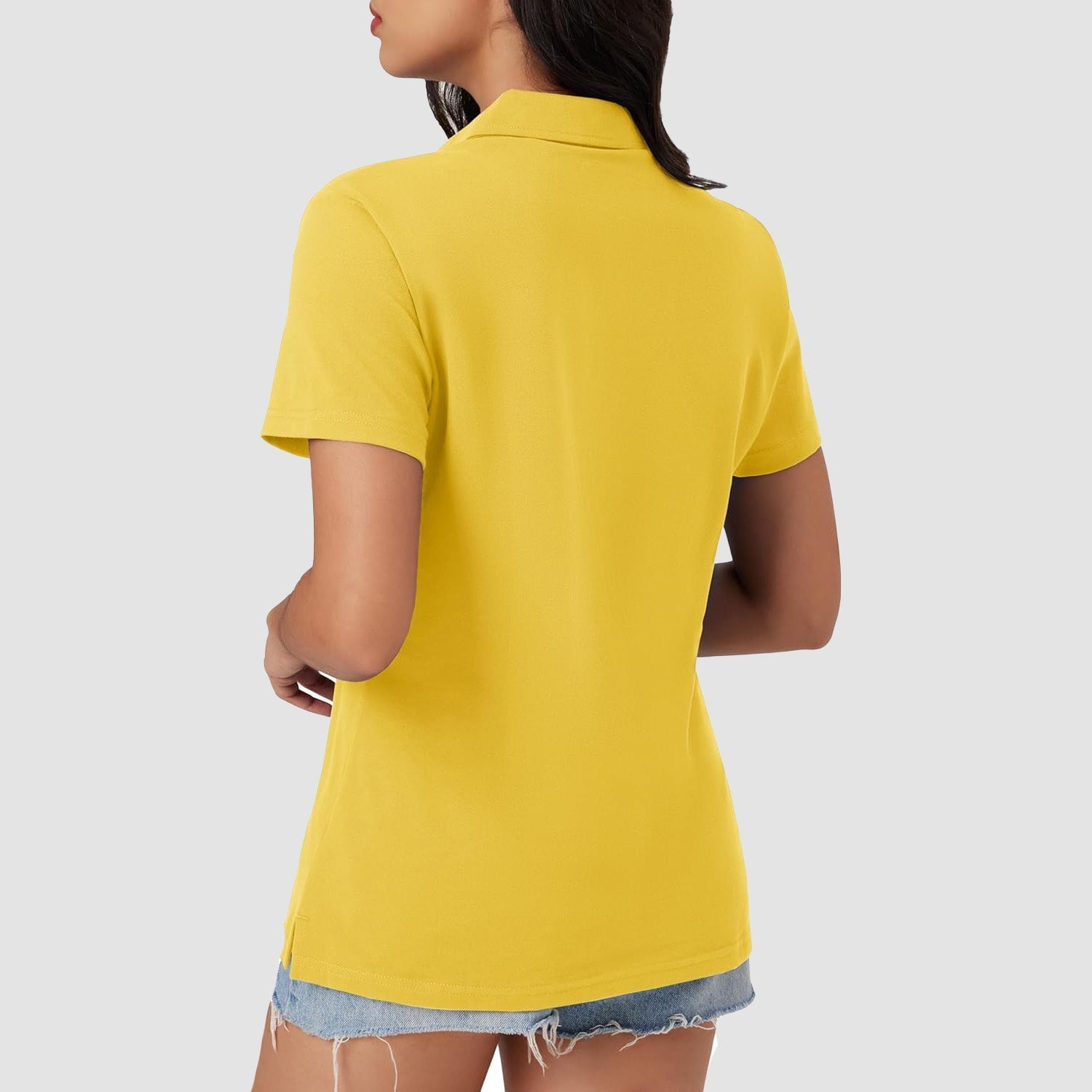 Women's Cotton V-Neck Polo Shirt