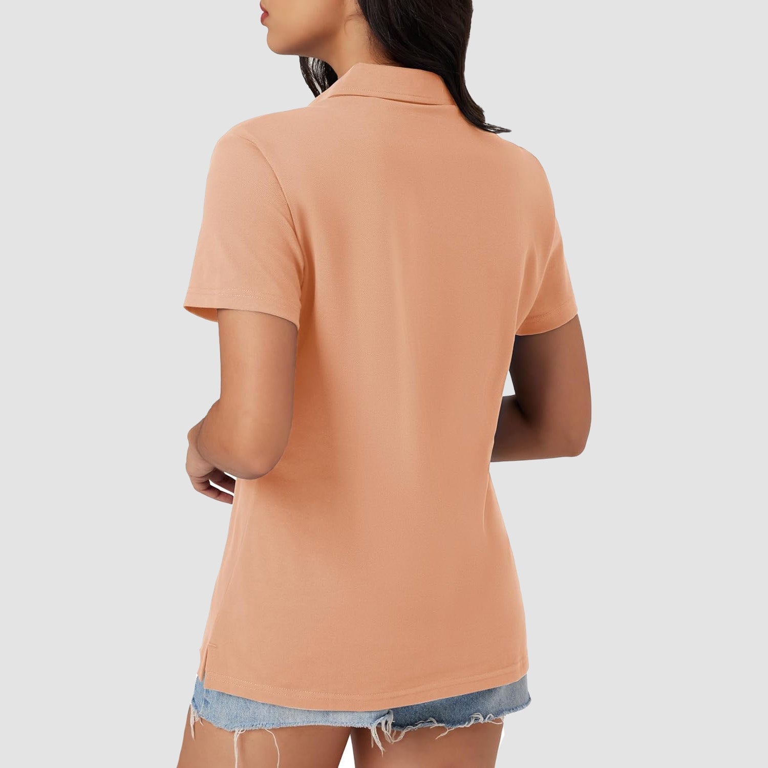 Women's Cotton V-Neck Polo Shirt