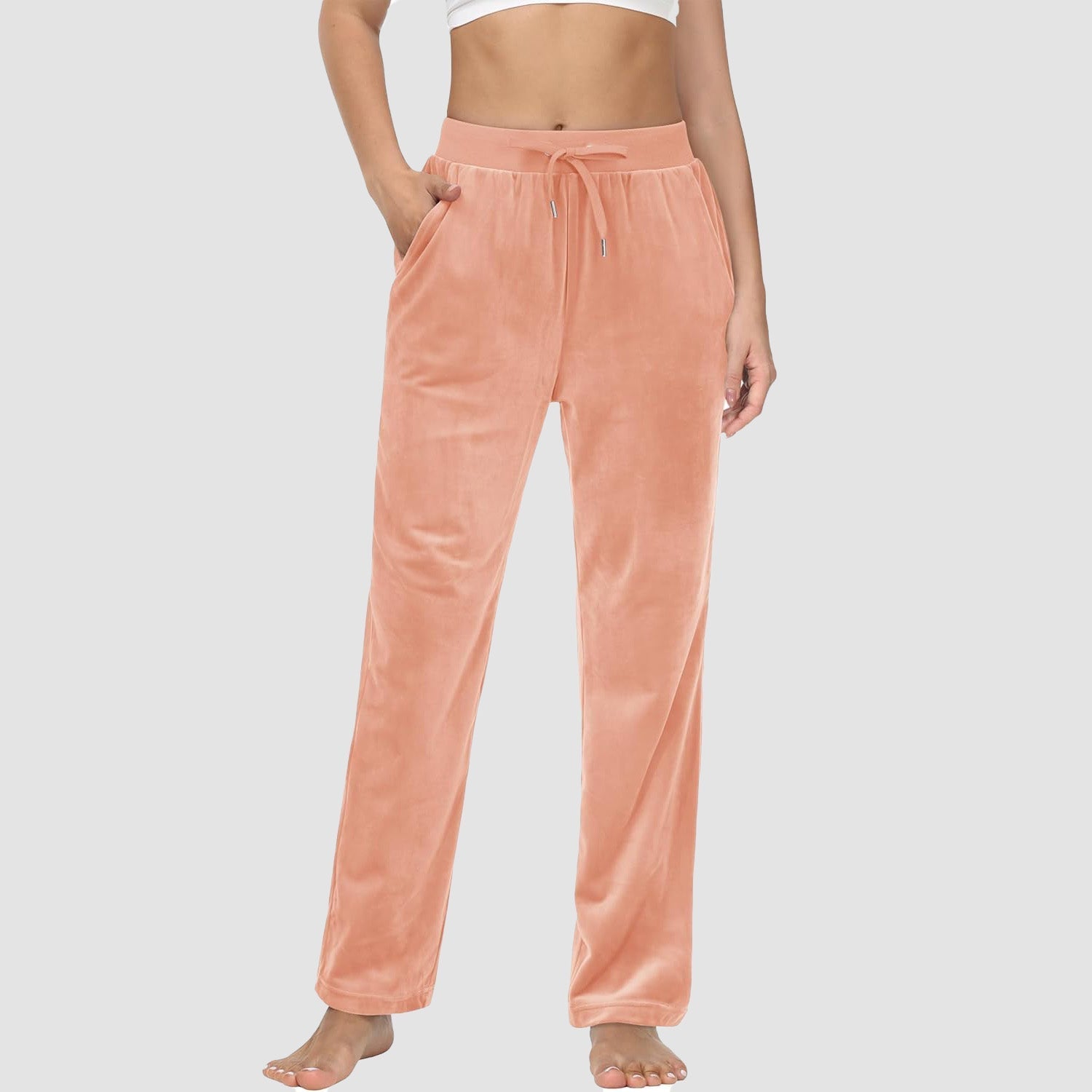 Women's Fleece Jogger Pants - Comfy Lounge & Yoga Sweatpants