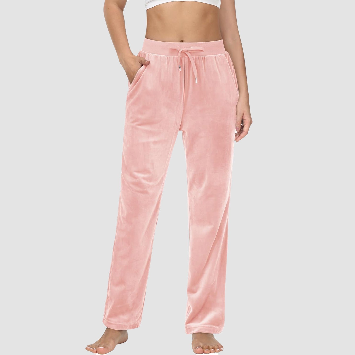 Women's Fleece Jogger Pants - Comfy Lounge & Yoga Sweatpants