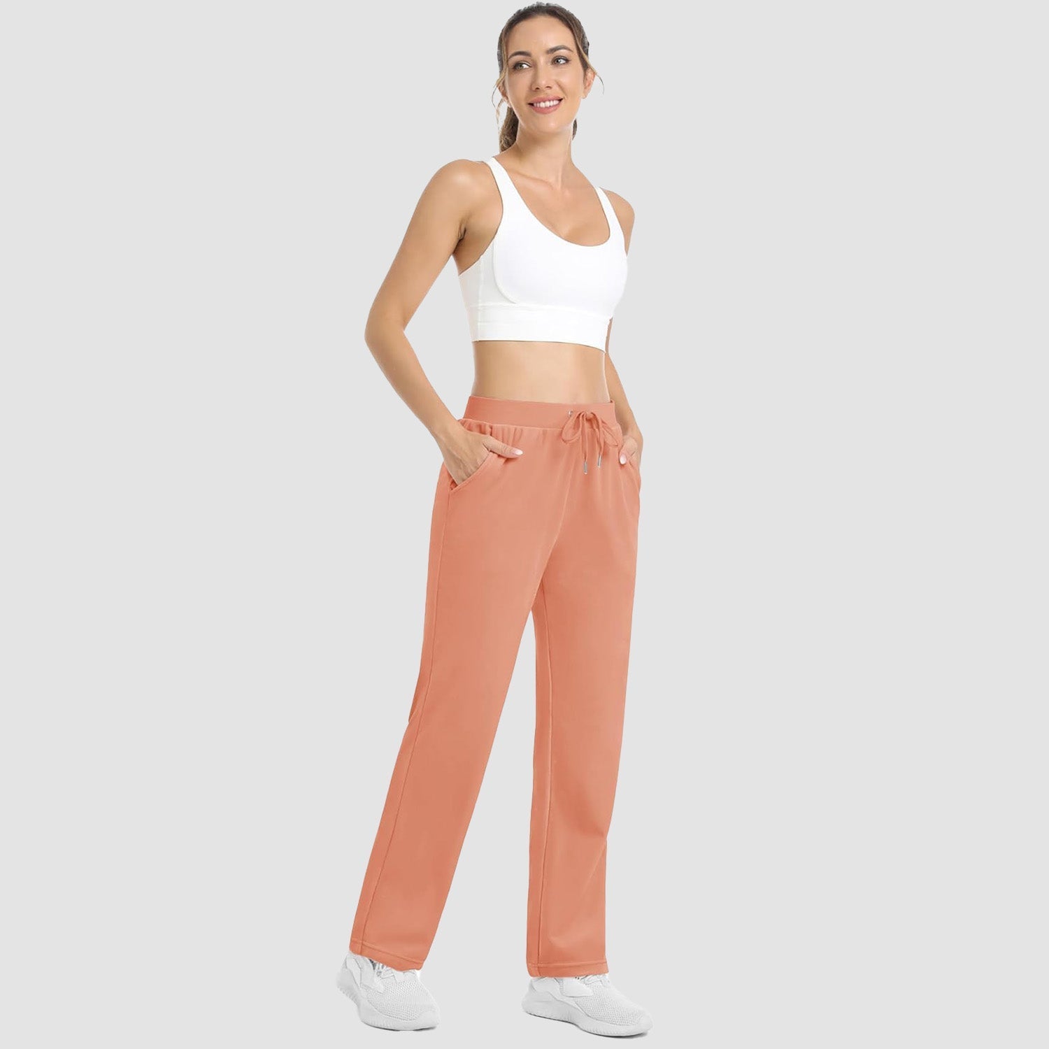 Women's Fleece Jogger Pants - Comfy Lounge & Yoga Sweatpants