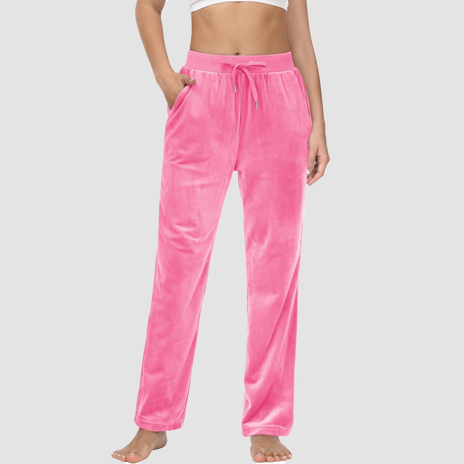 Women's Fleece Jogger Pants - Comfy Lounge & Yoga Sweatpants
