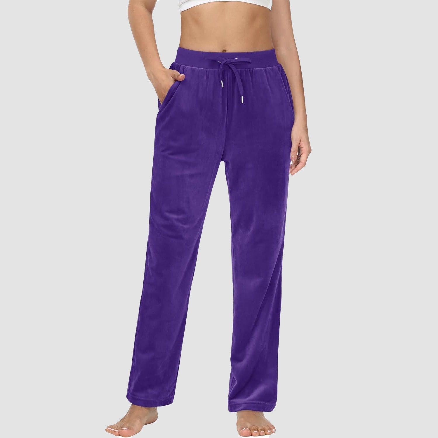 Women's Fleece Jogger Pants - Comfy Lounge & Yoga Sweatpants