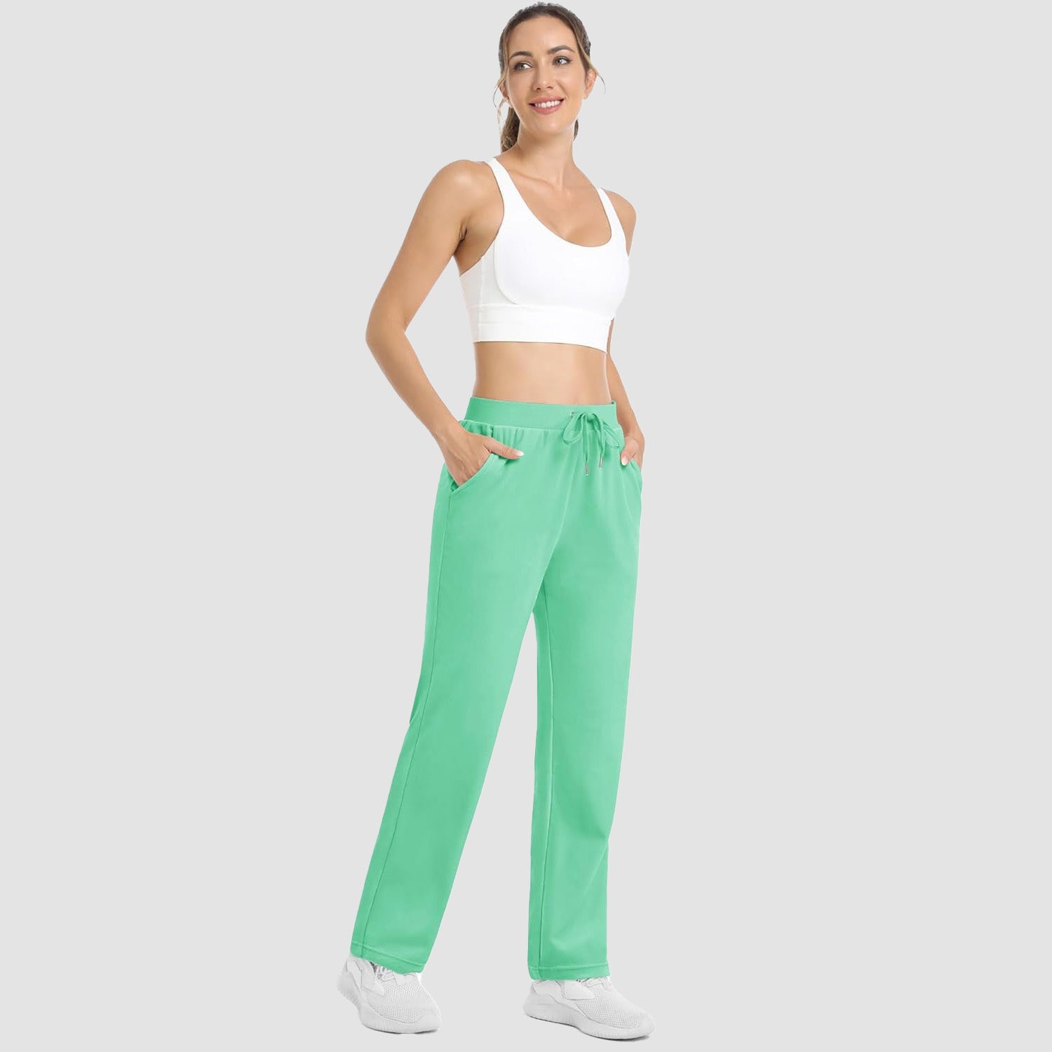 Women's Fleece Jogger Pants - Comfy Lounge & Yoga Sweatpants