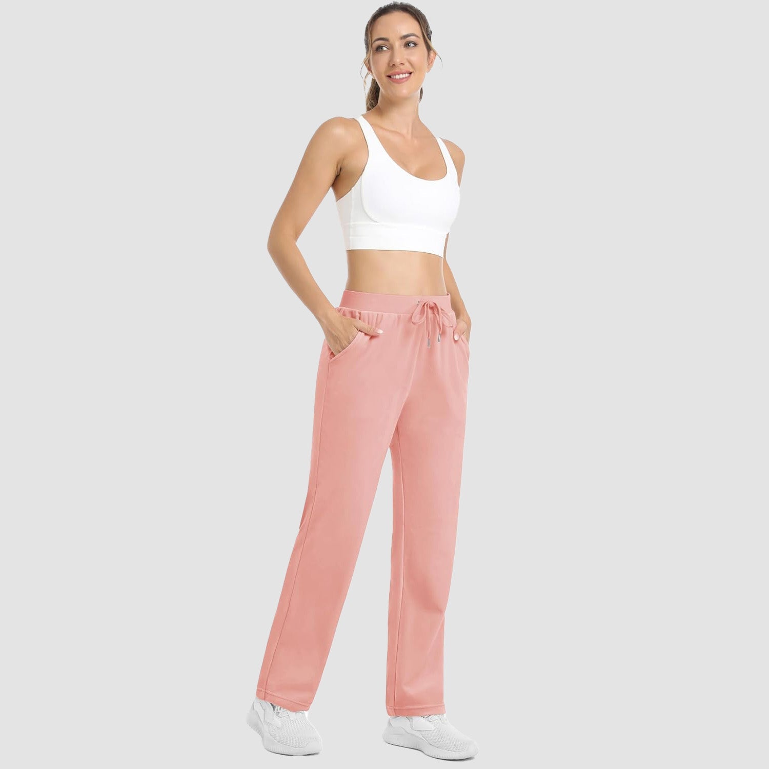 Women's Fleece Jogger Pants - Comfy Lounge & Yoga Sweatpants
