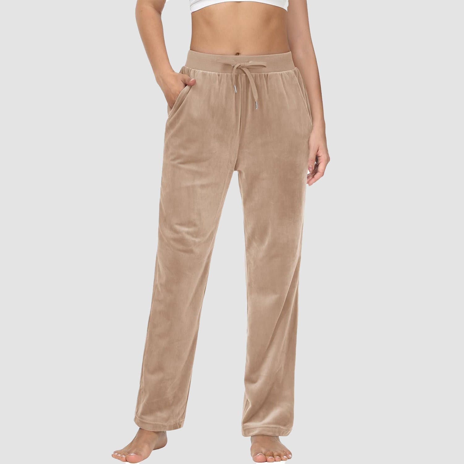 Women's Fleece Jogger Pants - Comfy Lounge & Yoga Sweatpants