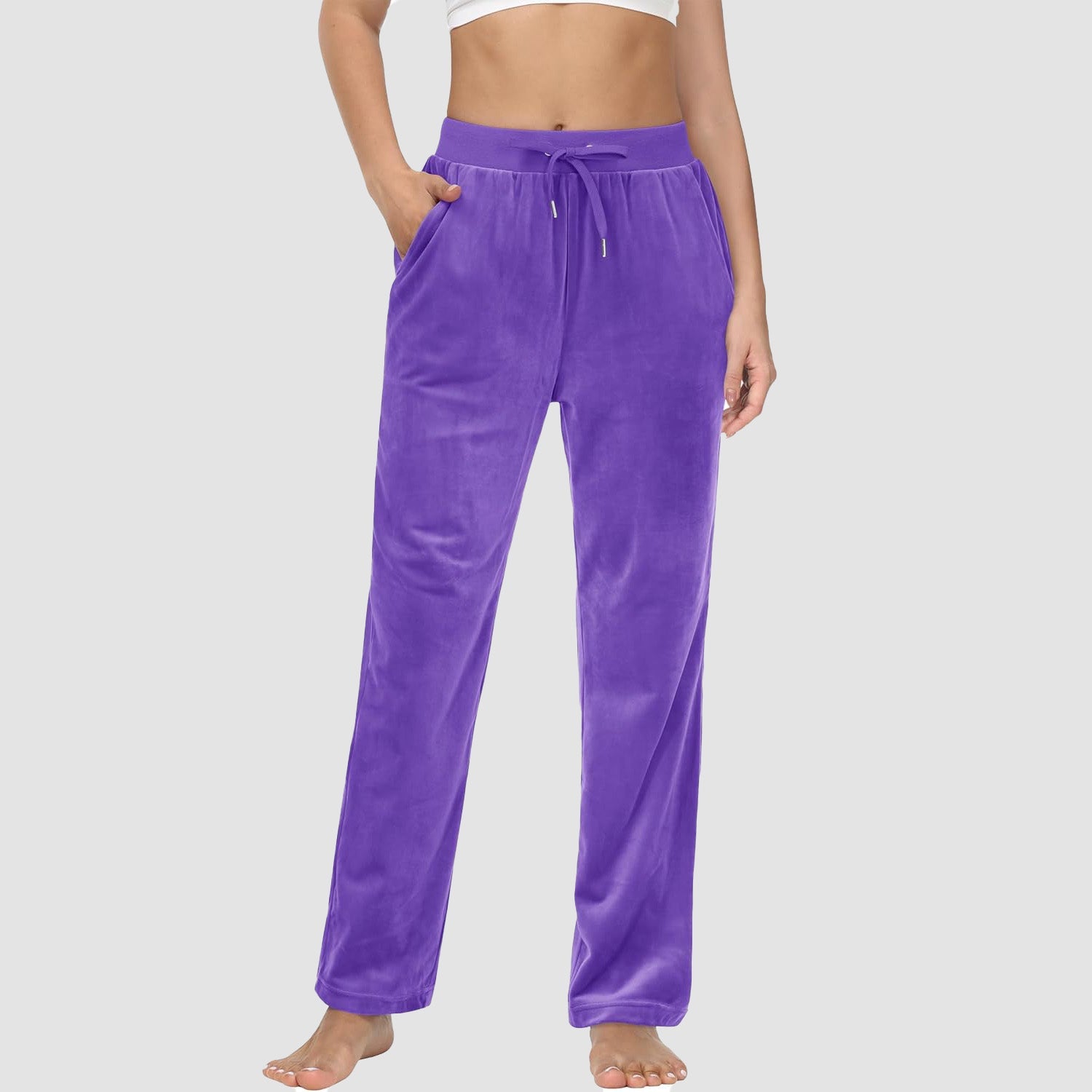 Women's Fleece Jogger Pants - Comfy Lounge & Yoga Sweatpants