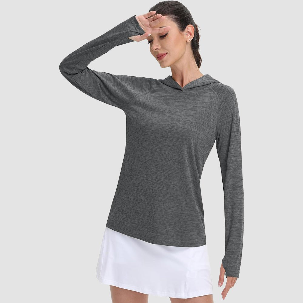 Women's Mint Hoodie UPF 50+ Sun Protection Shirt with Thumb Hole