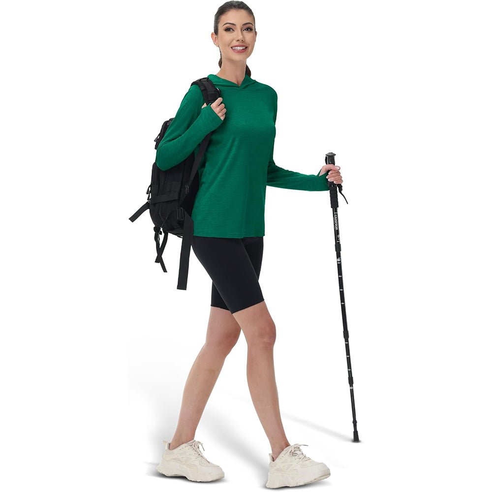 Women's Mint Hoodie UPF 50+ Sun Protection Shirt with Thumb Hole