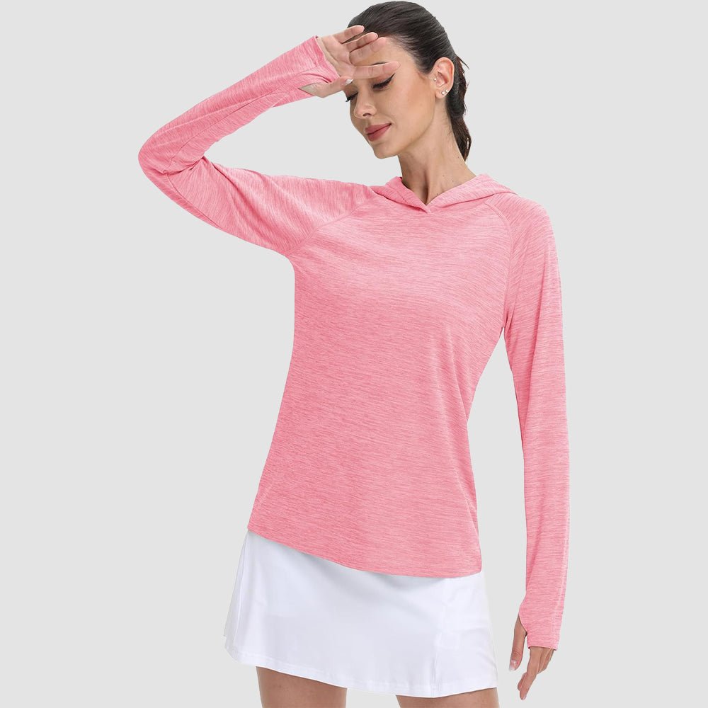 Women's Mint Hoodie UPF 50+ Sun Protection Shirt with Thumb Hole