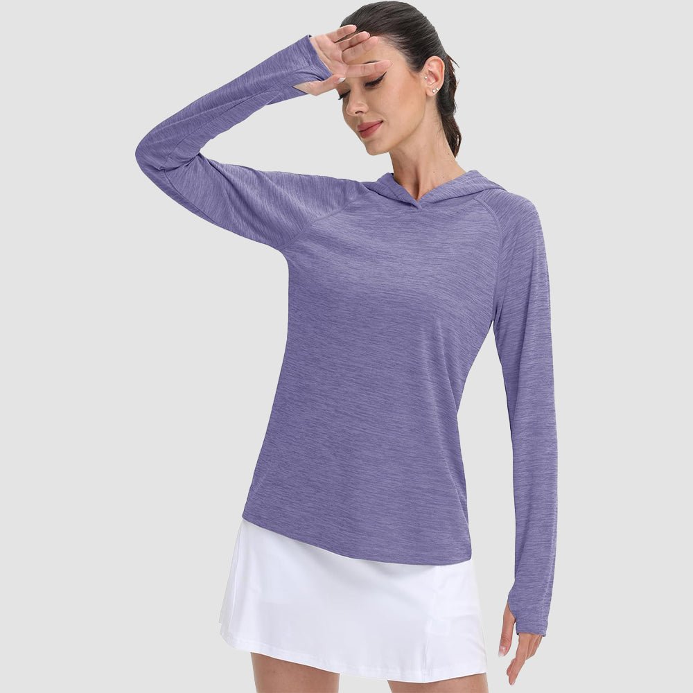 Women's Mint Hoodie UPF 50+ Sun Protection Shirt with Thumb Hole