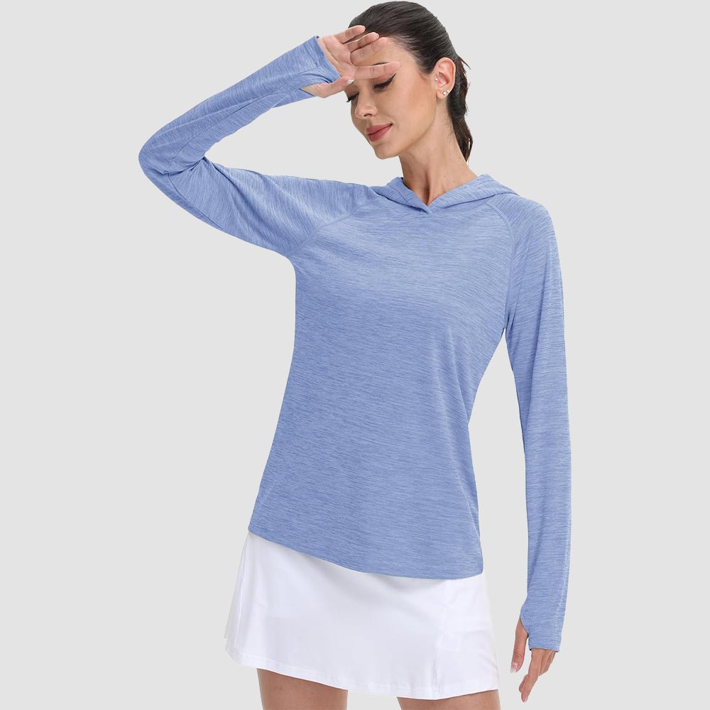 Women's Mint Hoodie UPF 50+ Sun Protection Shirt with Thumb Hole
