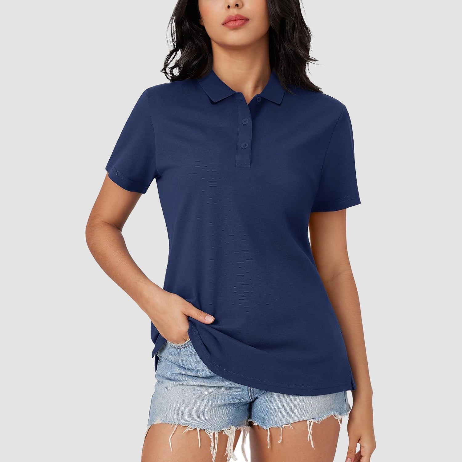 Women's Polo Shirt Cotton Summer Uniform