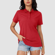 Women's Polo Shirt Cotton Summer Uniform