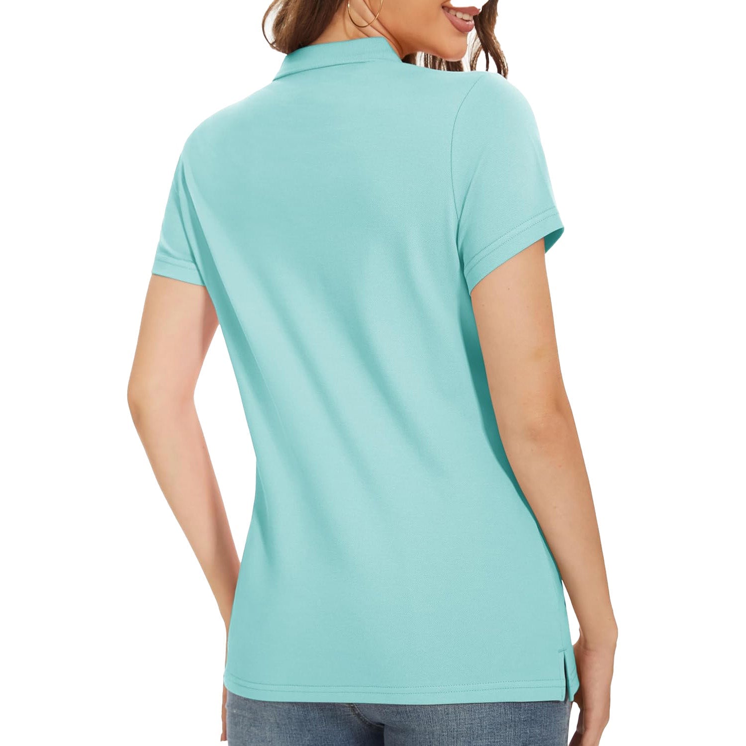 Women's Polo Shirt Cotton Summer Uniform