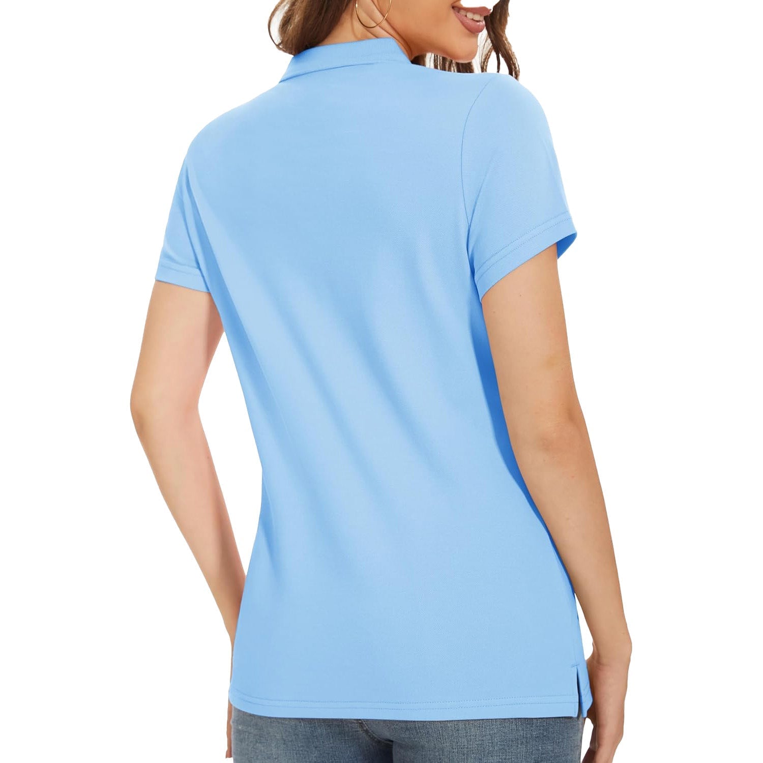Women's Polo Shirt Cotton Summer Uniform