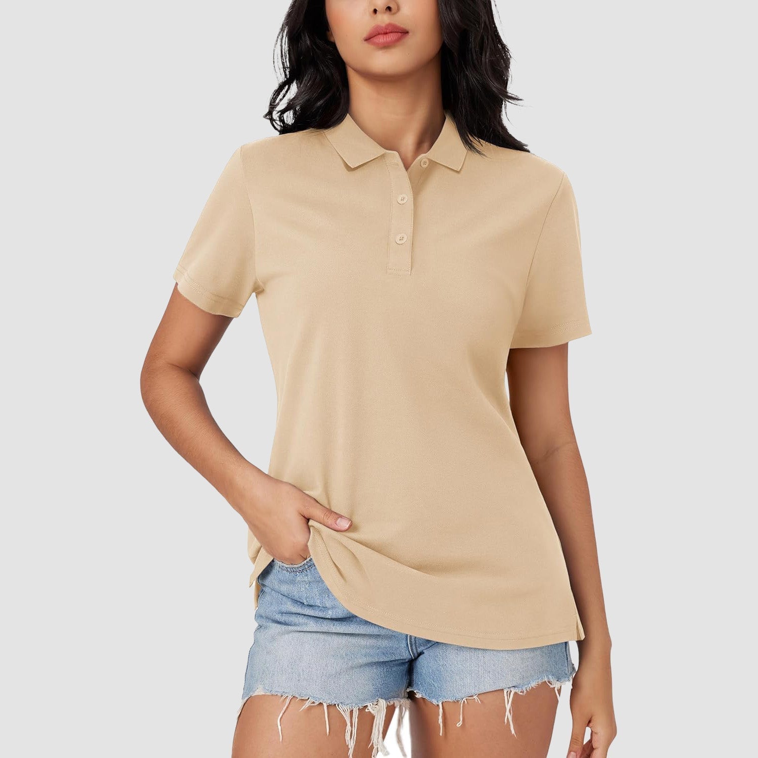 Women's Polo Shirt Cotton Summer Uniform