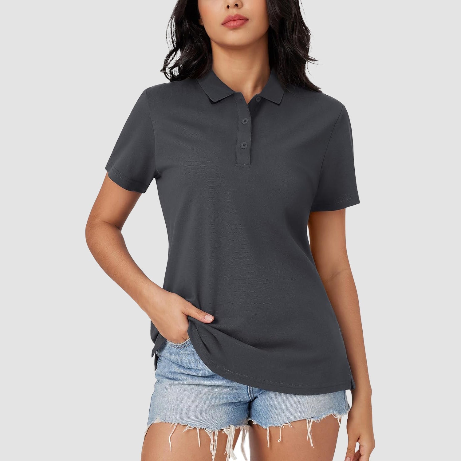Women's Polo Shirt Cotton Summer Uniform