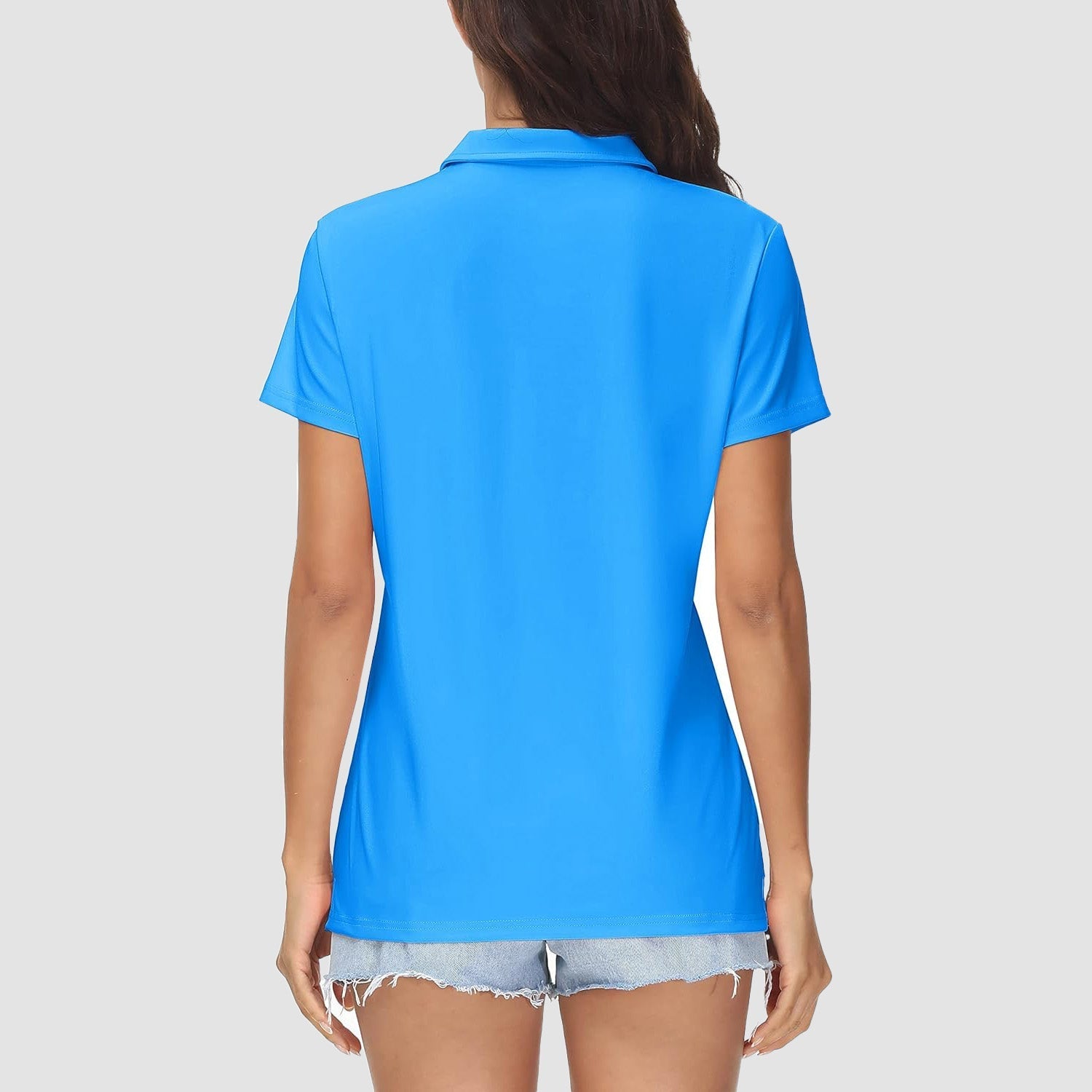Women's UPF 50+ Sun Protection Polo Shirt, Quick-Dry