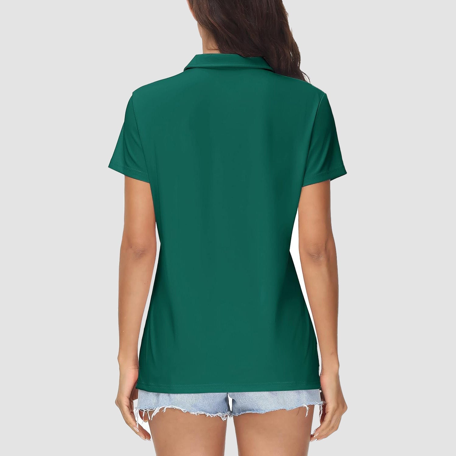 Women's UPF 50+ Sun Protection Polo Shirt, Quick-Dry