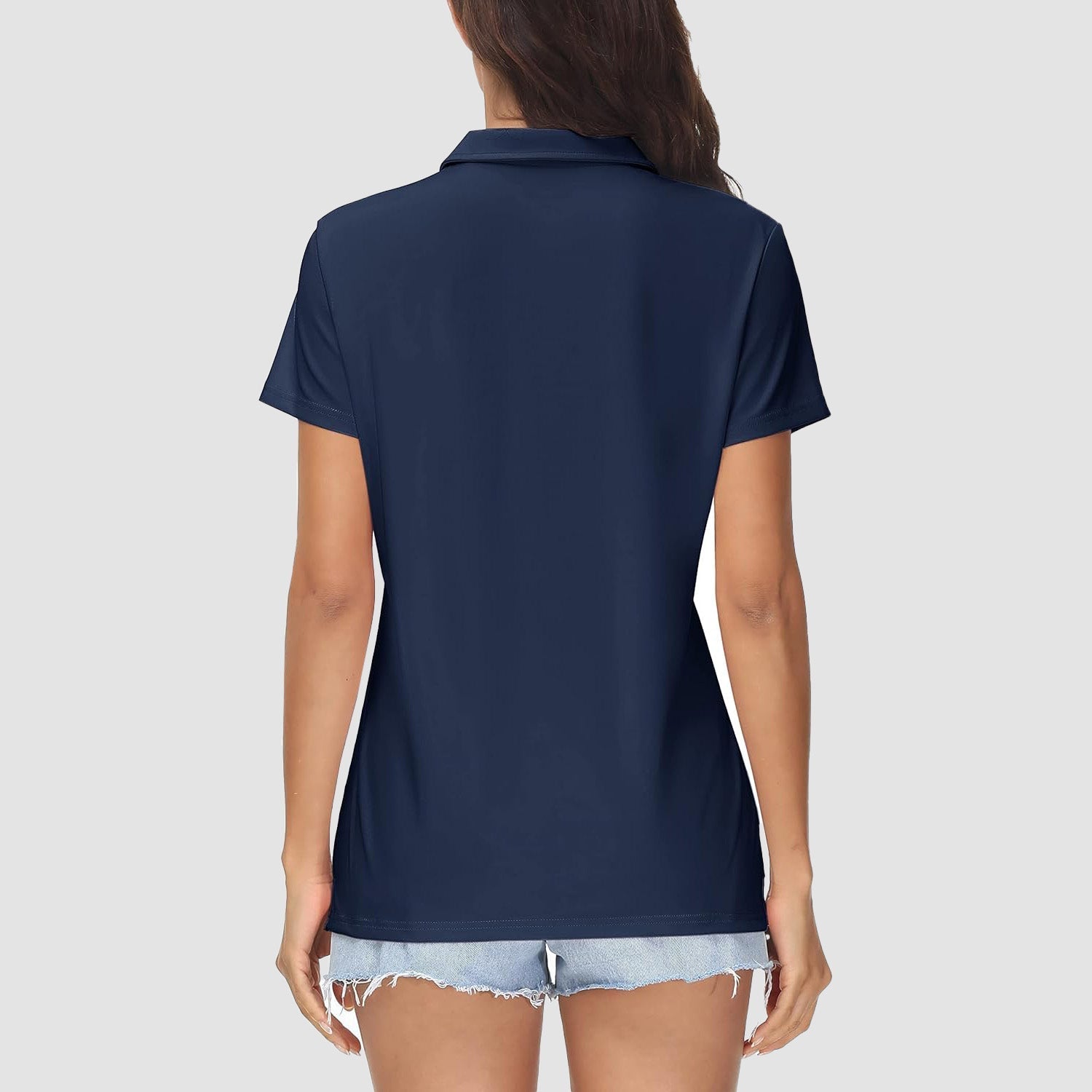 Women's UPF 50+ Sun Protection Polo Shirt, Quick-Dry