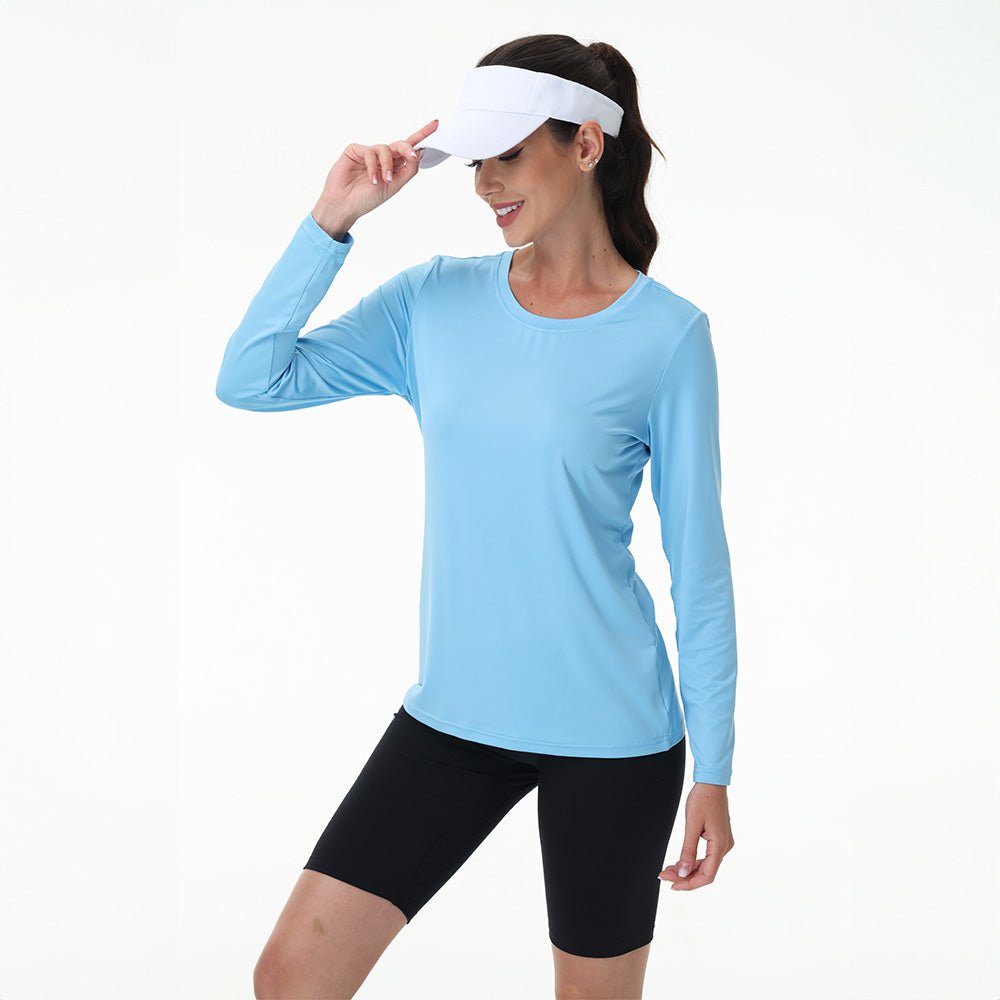 Women's UPF 80+ Long Sleeve Sun Protection Quick-Dry Shirt