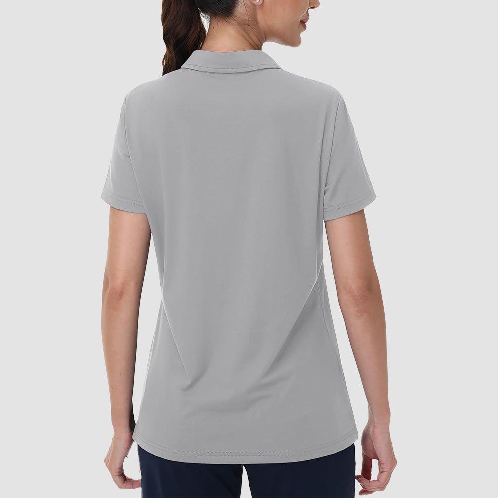 Women's V-Neck Golf Polo Shirt UPF 50+ Quick-Dry
