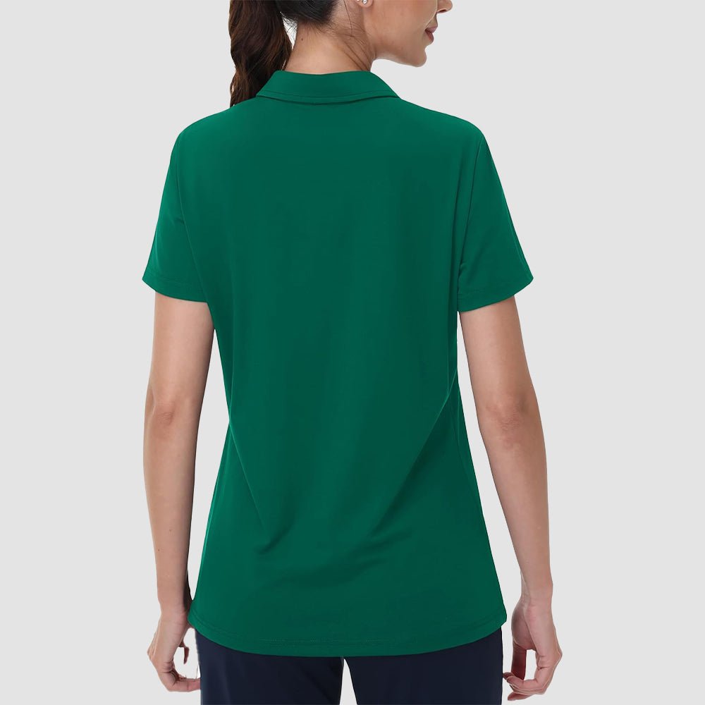 Women's V-Neck Golf Polo Shirt UPF 50+ Quick-Dry