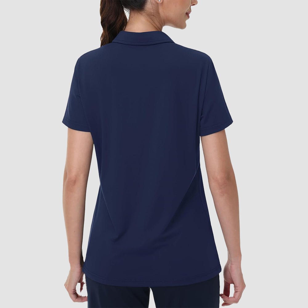 Women's V-Neck Golf Polo Shirt UPF 50+ Quick-Dry