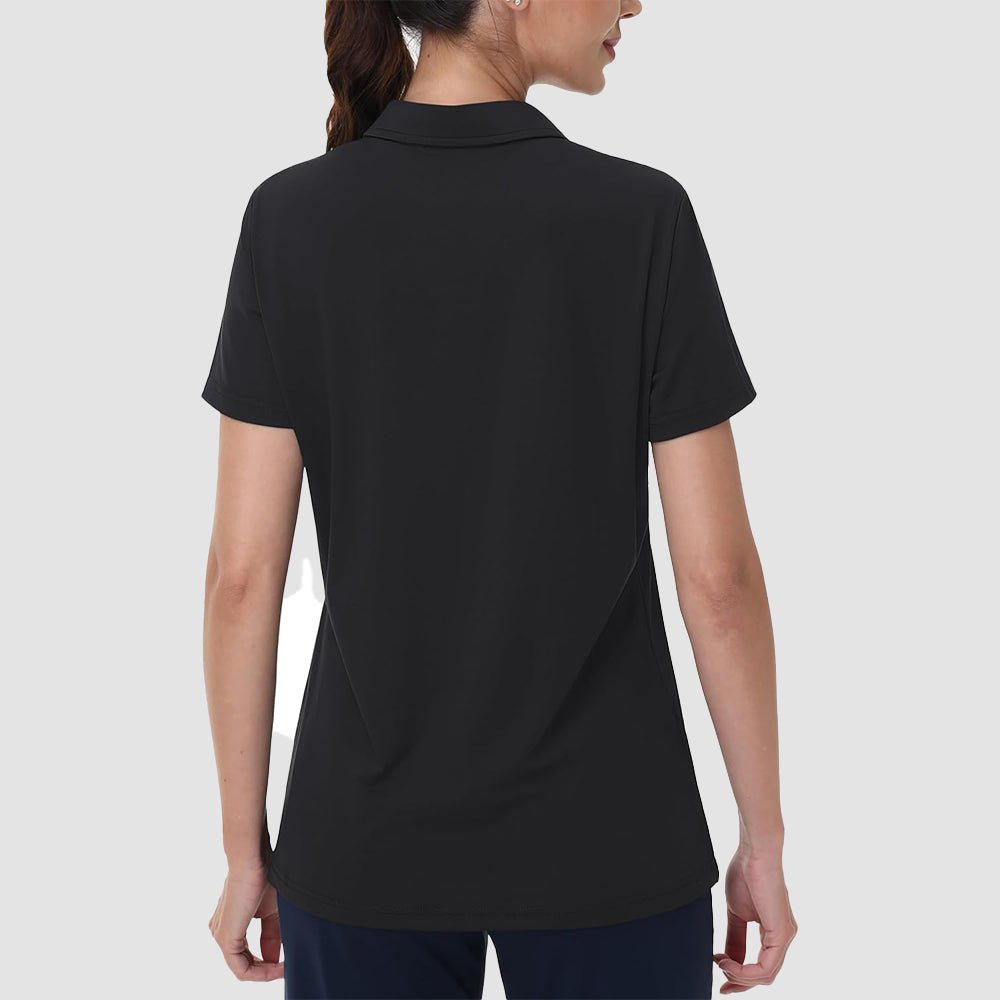 Women's V-Neck Golf Polo Shirt UPF 50+ Quick-Dry