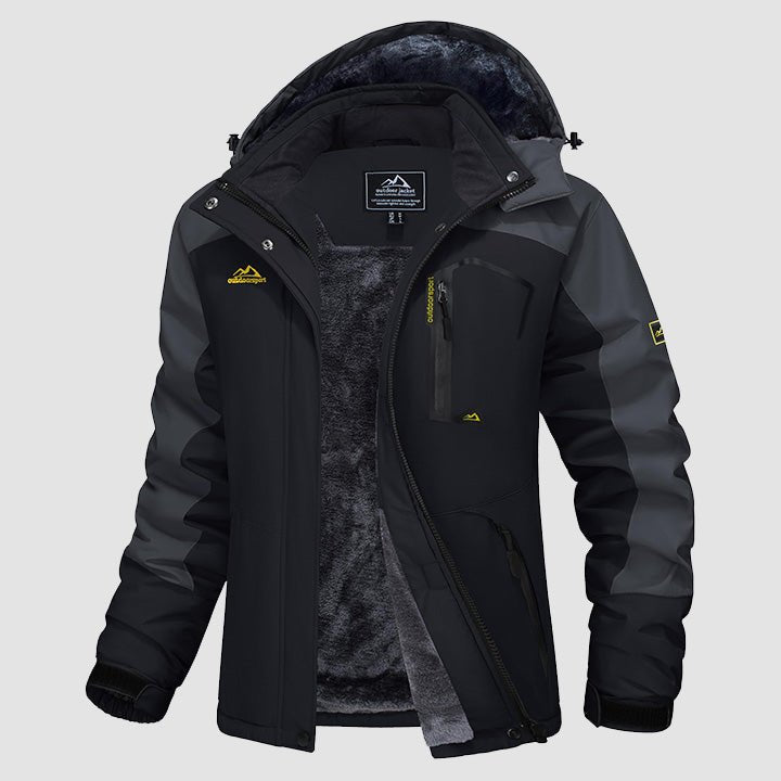 Women's Water-Resistant Fleece Ski Jacket with 4 Pockets